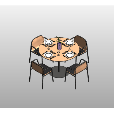 Round Dining Table Set