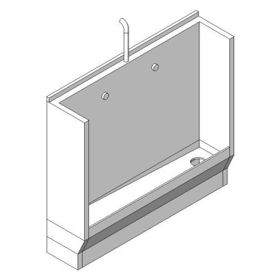 Sleek Wall-Mounted Urinal