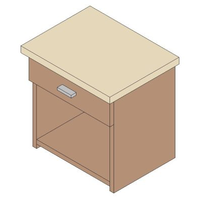 Modern Light Table with Drawer