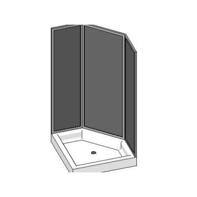 Elegant Corner Shower Design