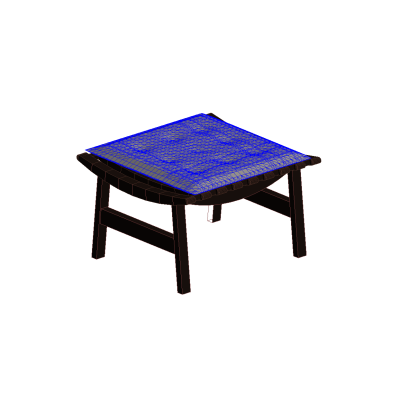 Wooden Table with Cushion