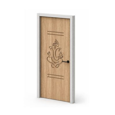 Single-Panel Wooden Door