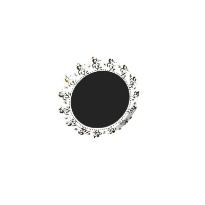 Black Round Mirror