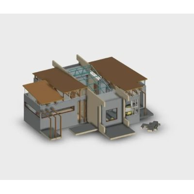 Shack modeled in revit