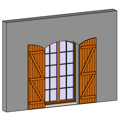 PF 2 Curved Leaf - Shutter and Small wood