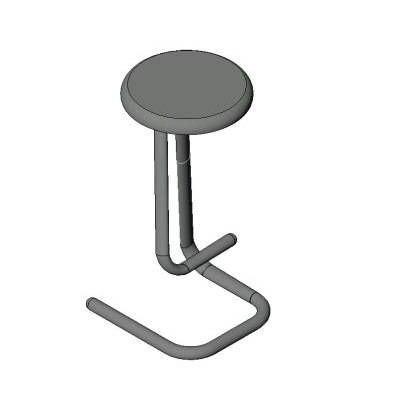 Metal and Laminate Stool