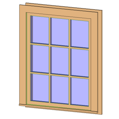 Casement 3x3 with Trim