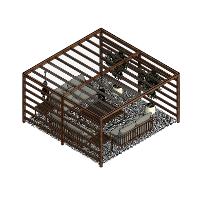Outdoor Pergola Setup