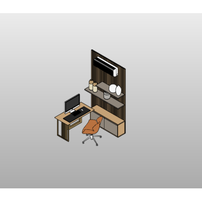 Modern Home Office Desk 6 Compact Home Office with Shelving