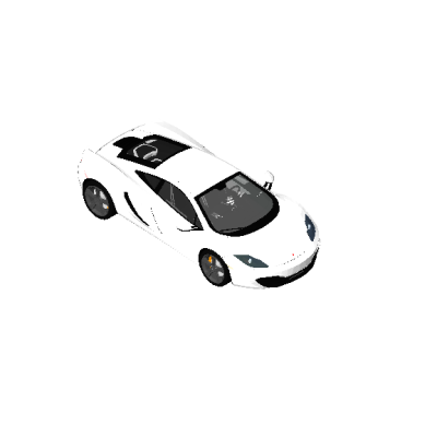 White McLaren car