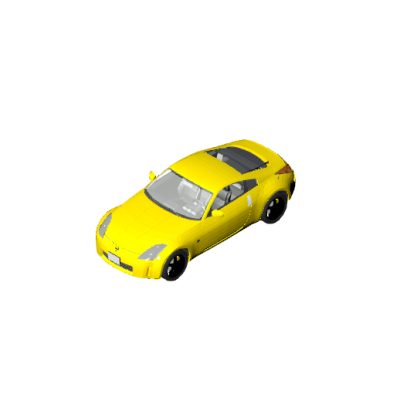 Yellow Sports Car 01