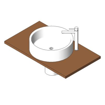 Modern cylindrical sink