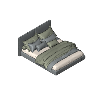Contemporary Upholstered Bed
