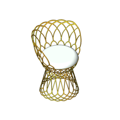 Elegant Wireframe Chair