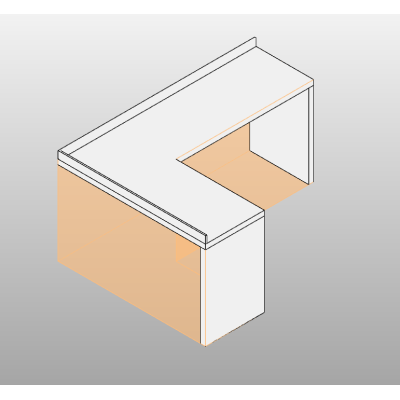 L-Shaped Reception Desk