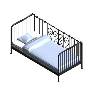 Elegant Single Bed Frame