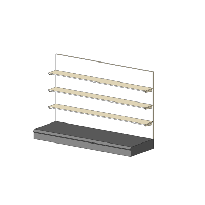 Retail display shelving modern unit