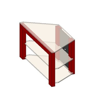Revit glass tv cabinet