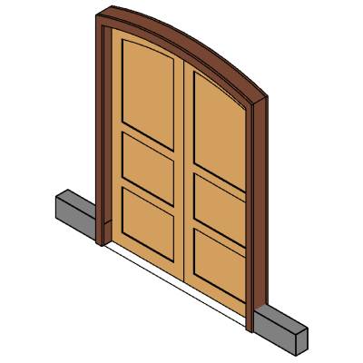 Glazed screen with external barn doors 2310