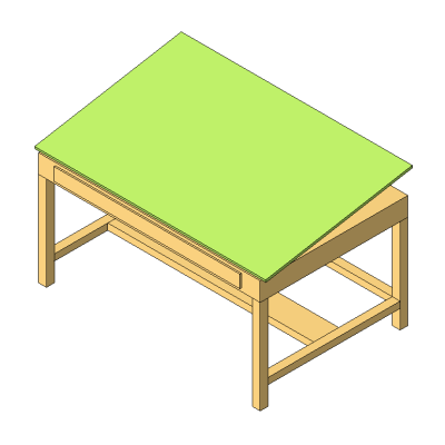 Sleek Drafting Desk