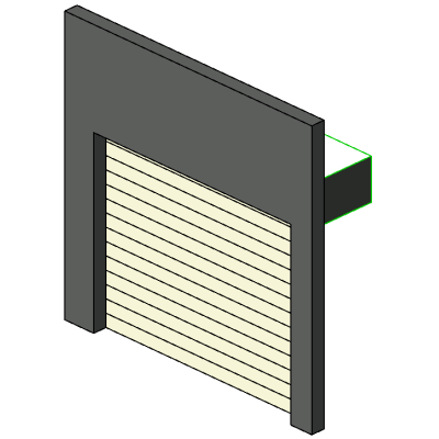 Tilt-up garage door modern roll-up