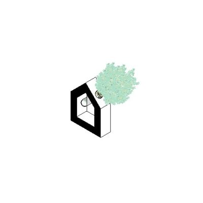 Home decor with plant modern accent