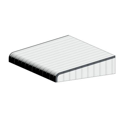 Curved Translucent Canopy Roof