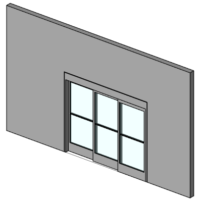Hospital ICU Double Slide - 3 panel