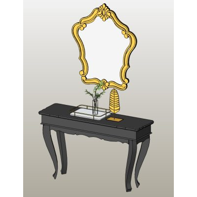 Provencal sideboard with mirror
