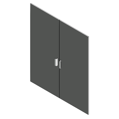 Flush Double Swing Door