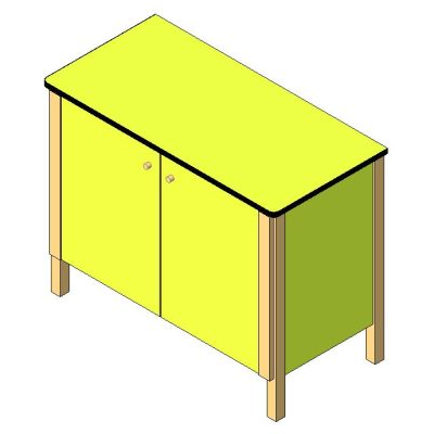 Colorful Classroom Storage Cabinet
