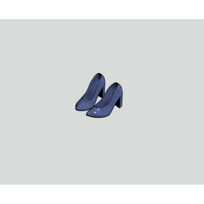 Blue High Heels