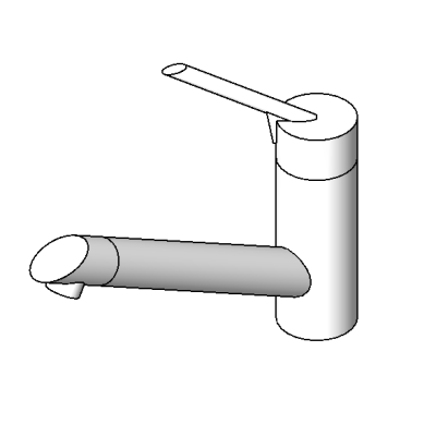 Kitchen faucet modern single handle