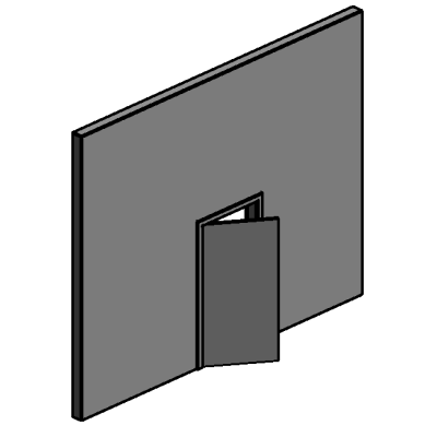 Angular Openable Door