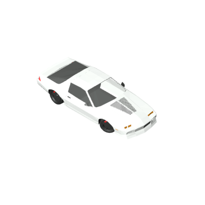 Sleek White Sports Car