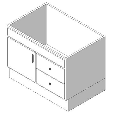 Elegant Single Door Bathroom Cabinet