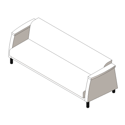 Contemporary 3-Seater Sofa