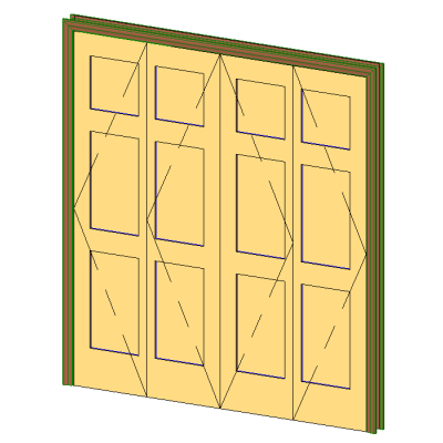 Colonial Bifold Door - 6 Panels