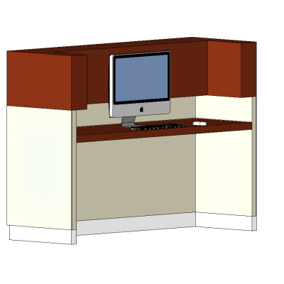 Custom reception desk