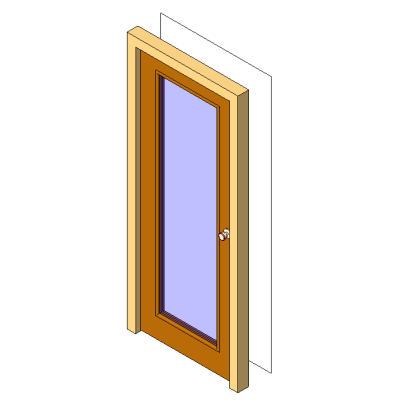 Contemporary Single Exterior Door