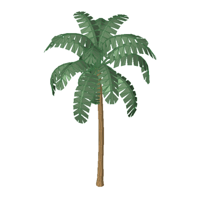 Palm tree modern minimalist 3D 2 Elegant Palm Tree Revit Model