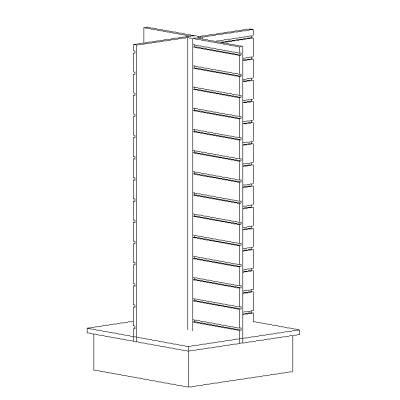 Slatwall Four Sided