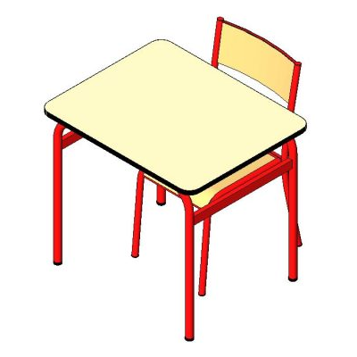 Student desk and chair modern set