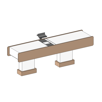 Cashier counter with modern register bay
