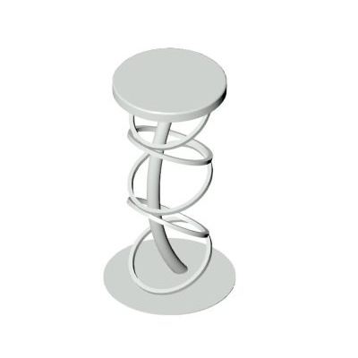 Adjustable Chrome Bar Stool