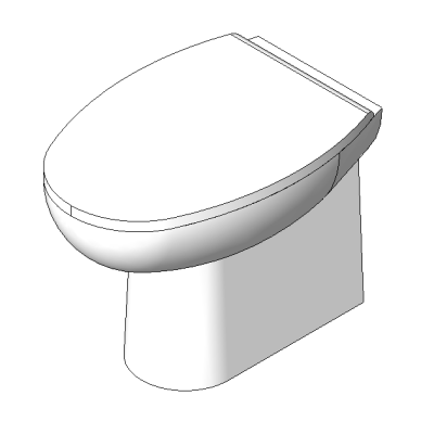 Wall-Mounted Compact Toilet
