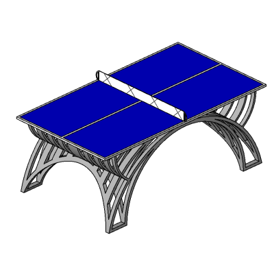 Modern Ping Pong table 11084