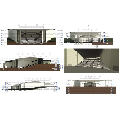 Auditorium Building with Balcony