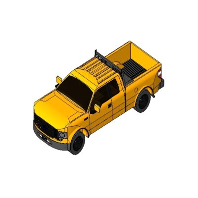 Ford lobo f-150 8 cylinder 3d model
