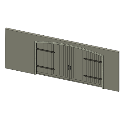 Spanish Garage Dorr  wood 8X9